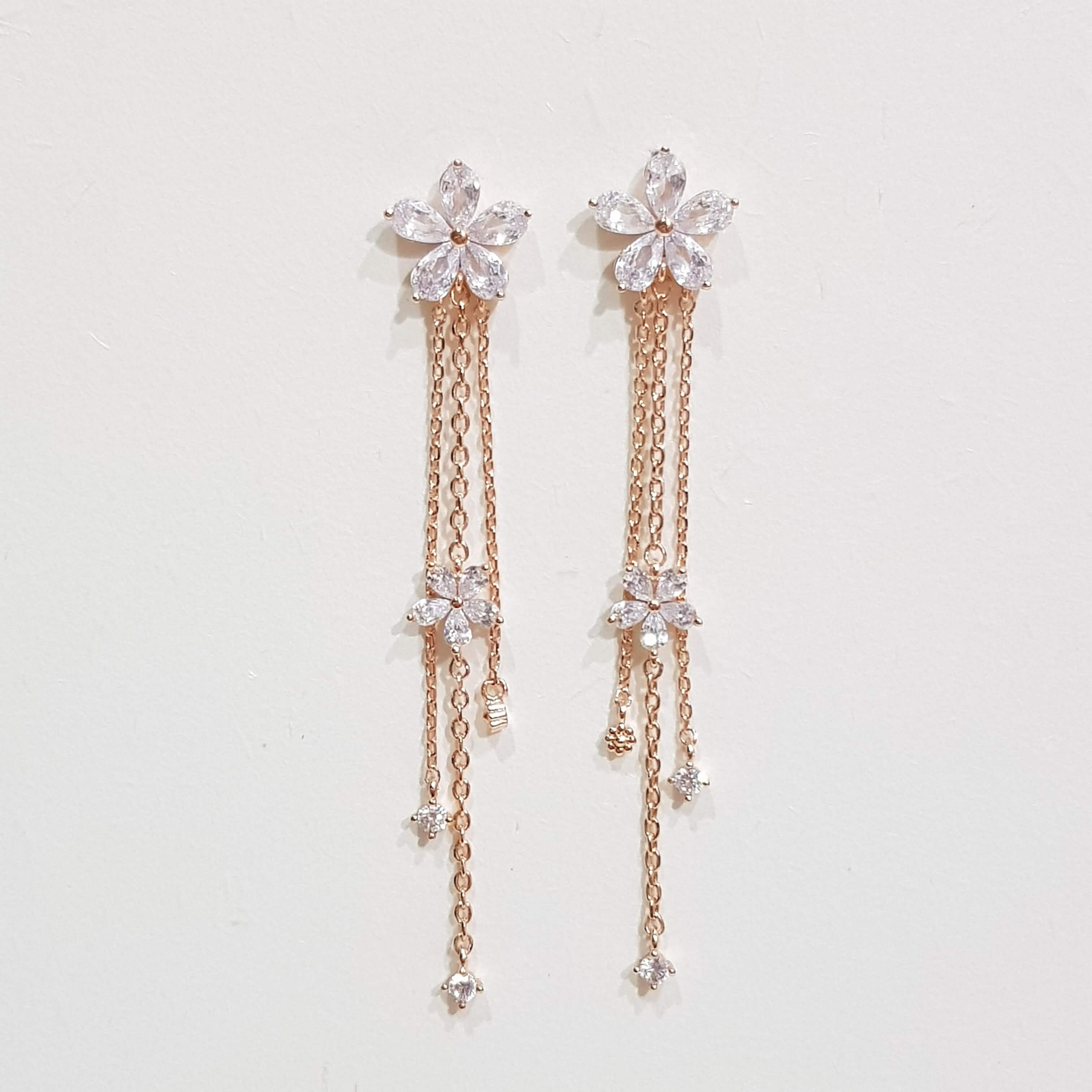 【A003】(925銀針耳環) 花之戀 5