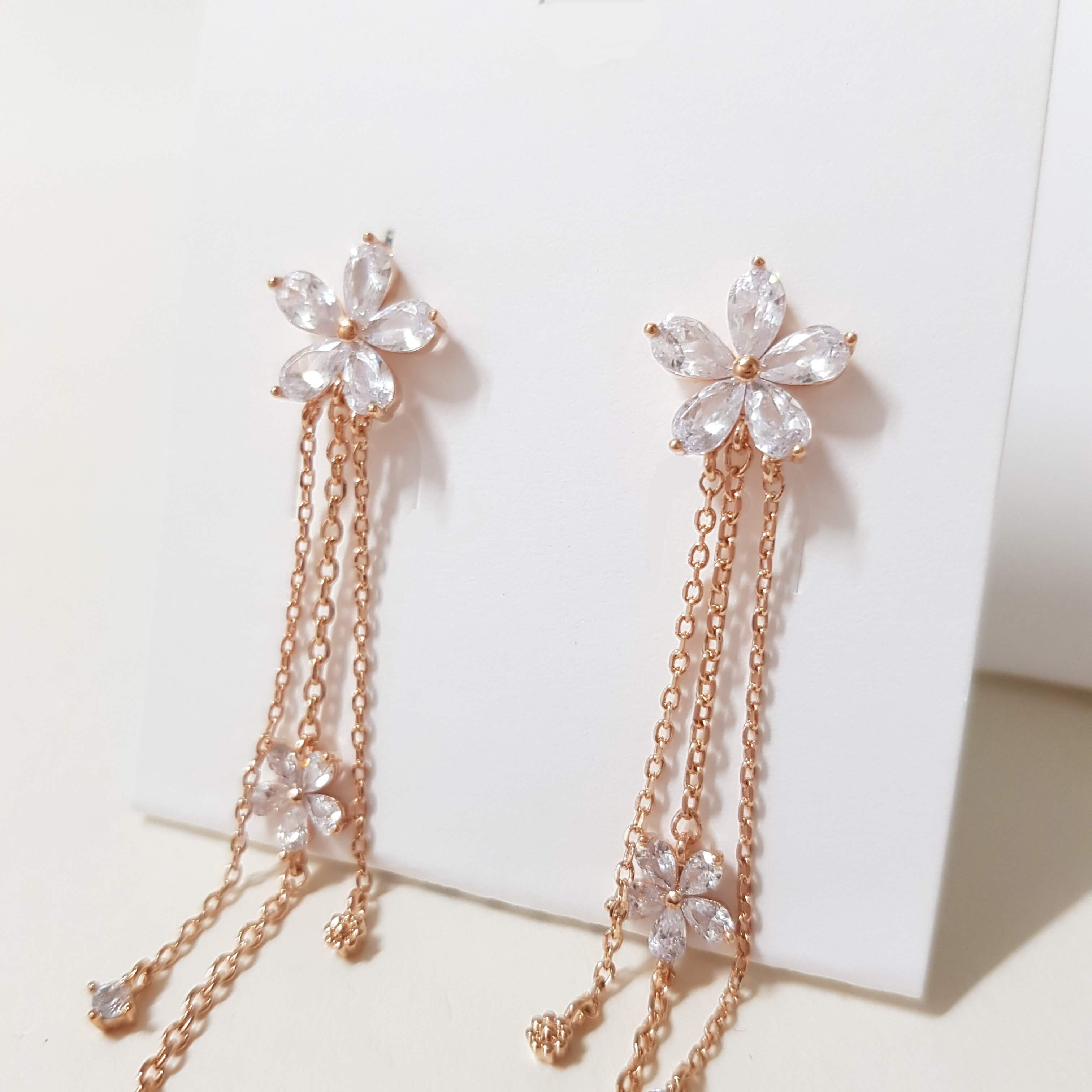 【A003】(925銀針耳環) 花之戀 4