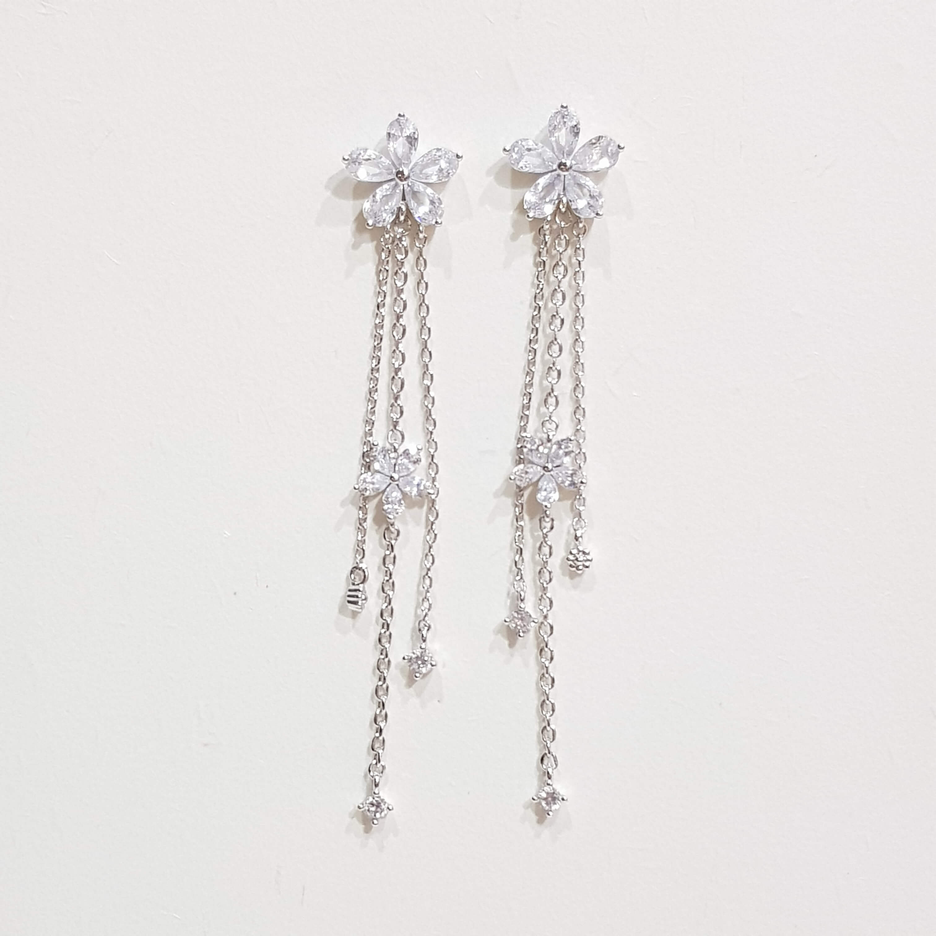 【A003】(925銀針耳環) 花之戀 3