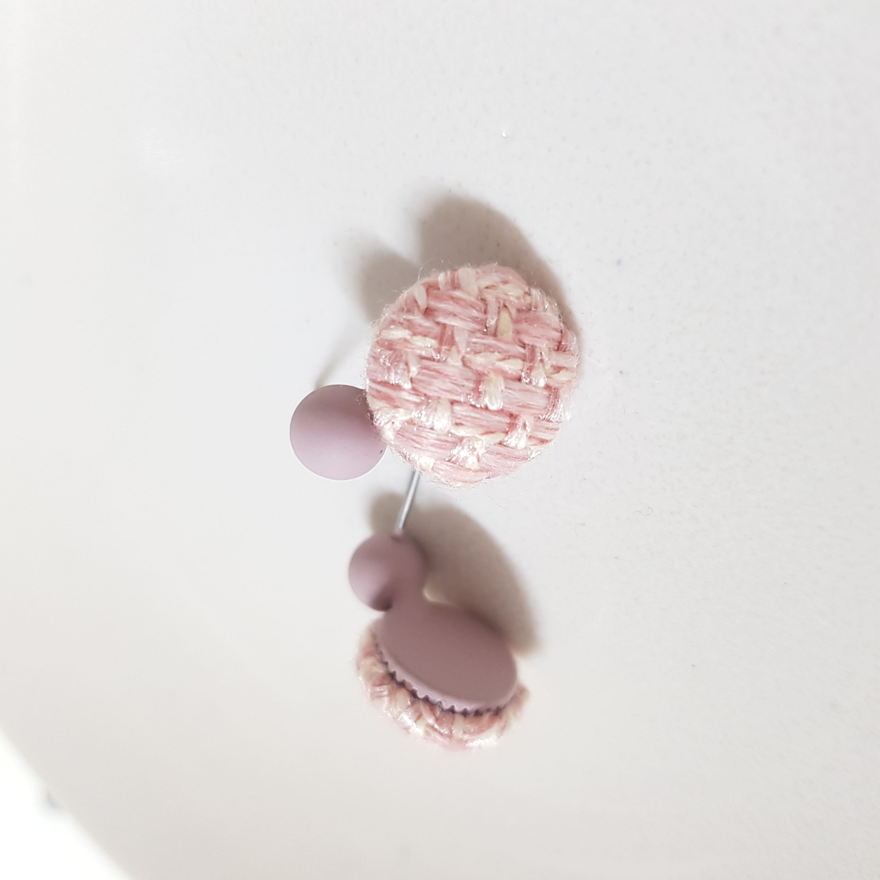 【B001】(耳環) 格子紐 2