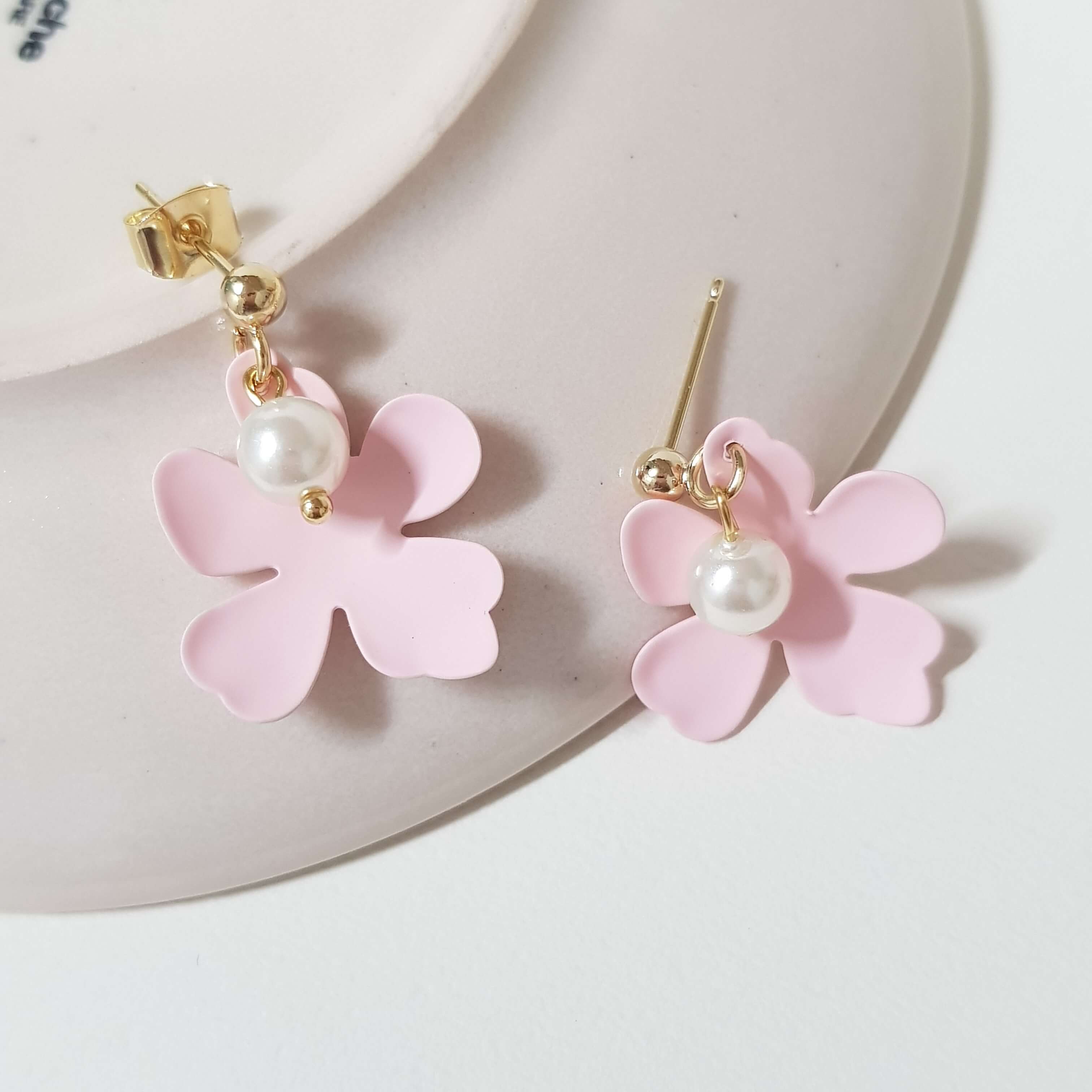 【D005】(耳環) 繽紛花花 3