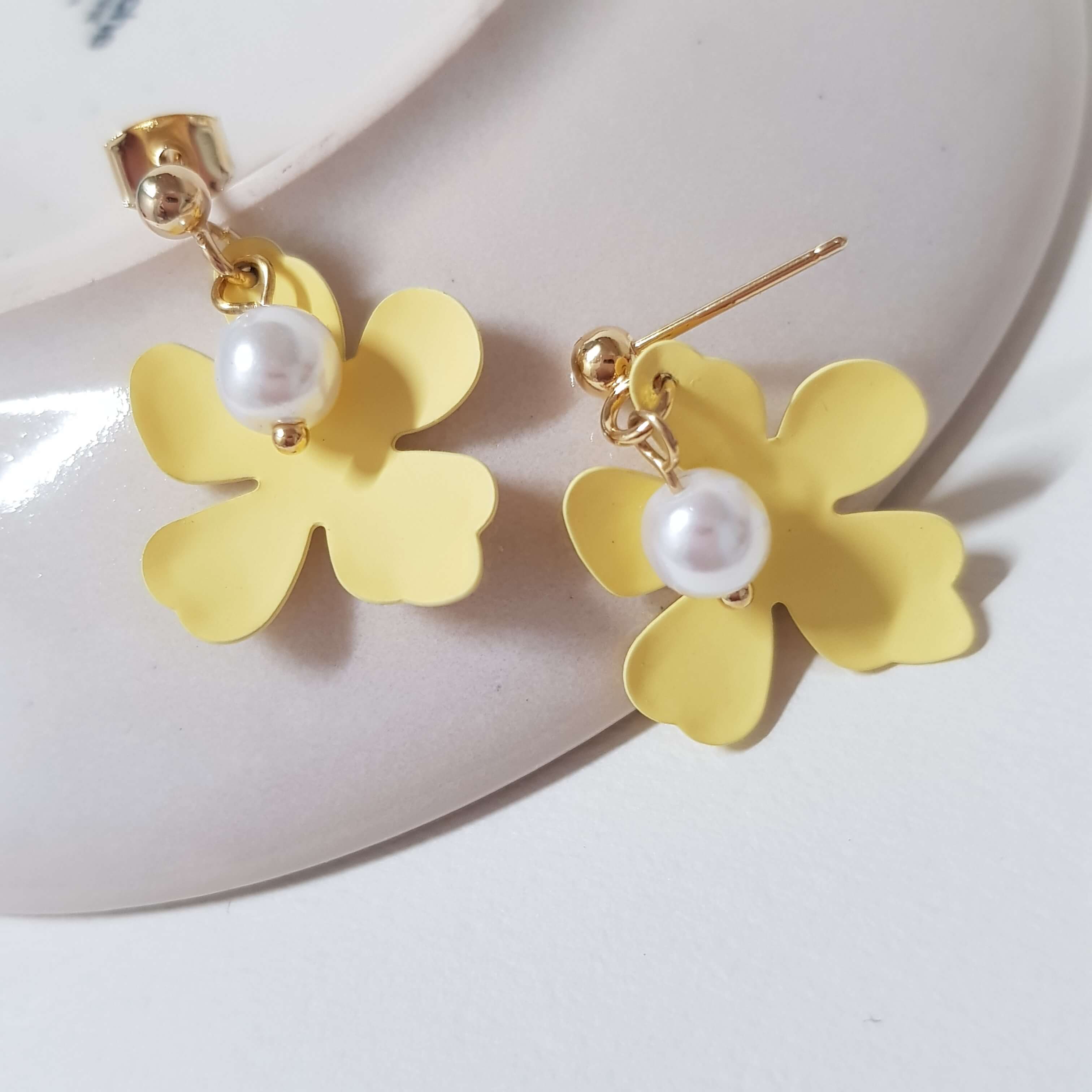 【D005】(耳環) 繽紛花花 2