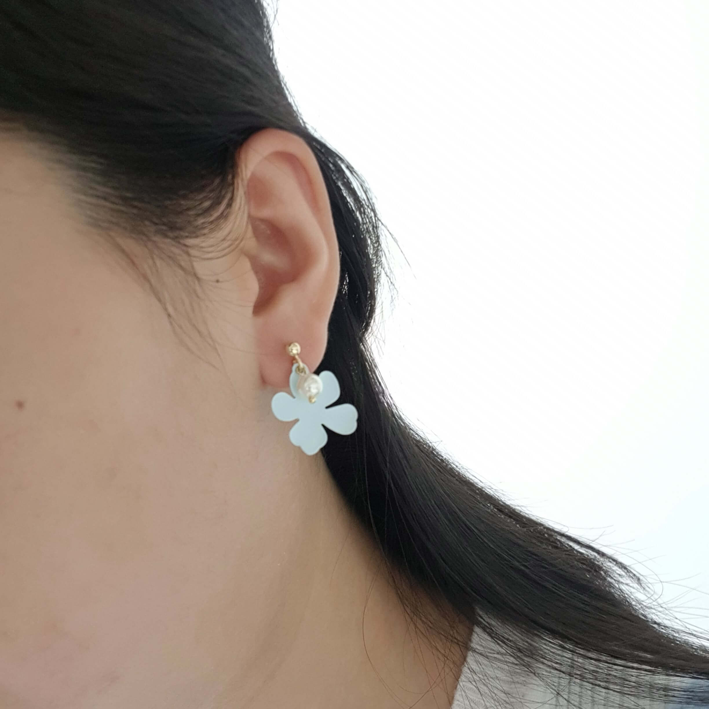 【D005】(耳環) 繽紛花花 6