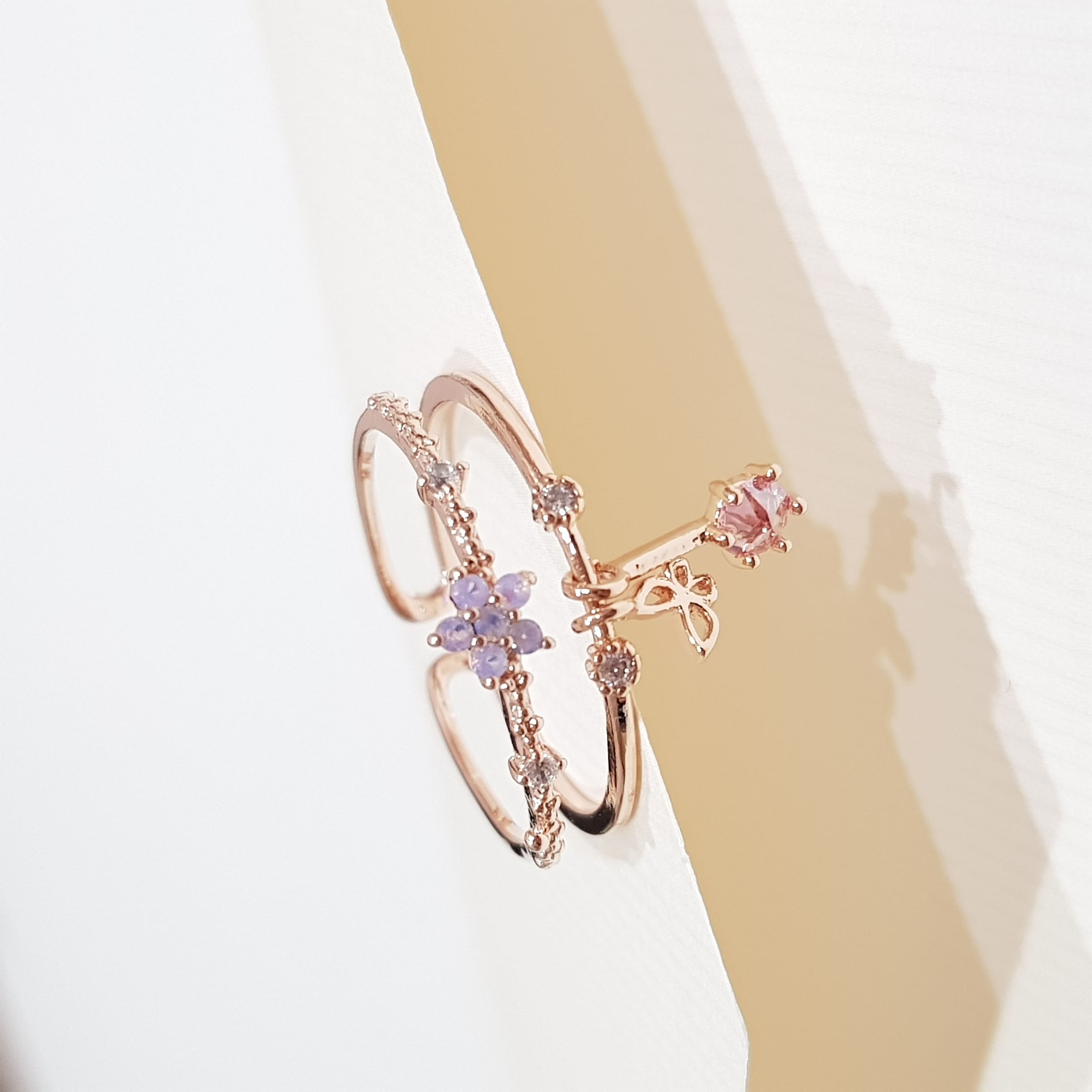 【E101】(戒指) 平行飛舞戒 2