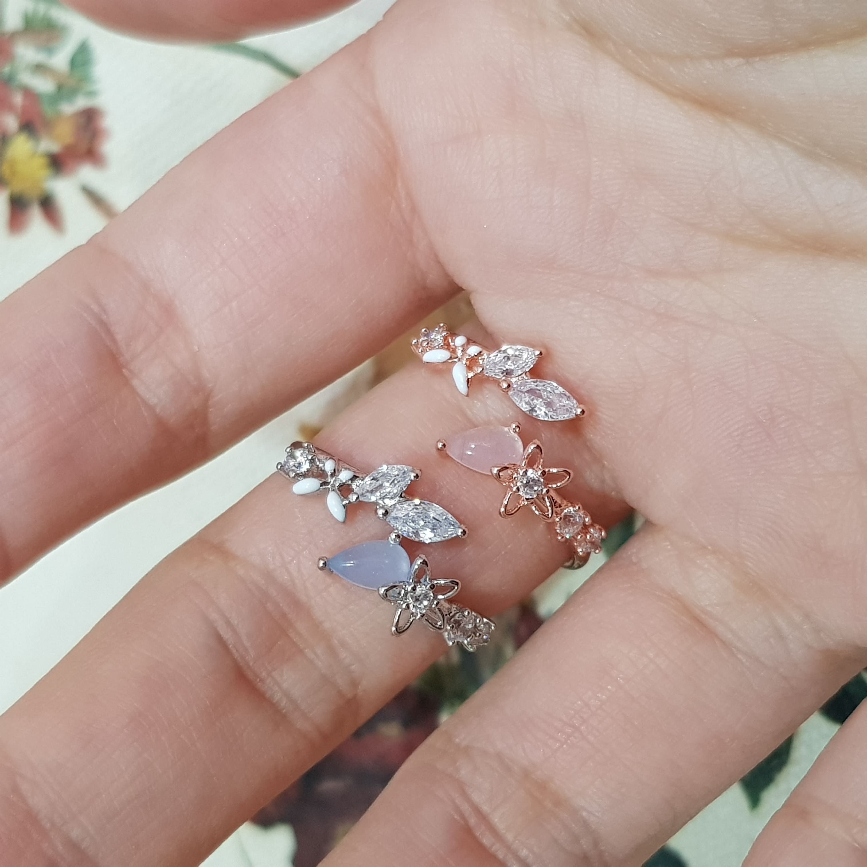 【E102】(戒指) 寶石花園戒 3