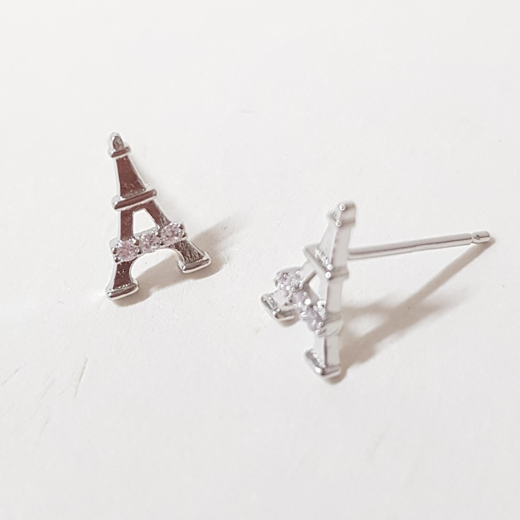 【F006】(925銀針耳環) 閃耀巴黎 3