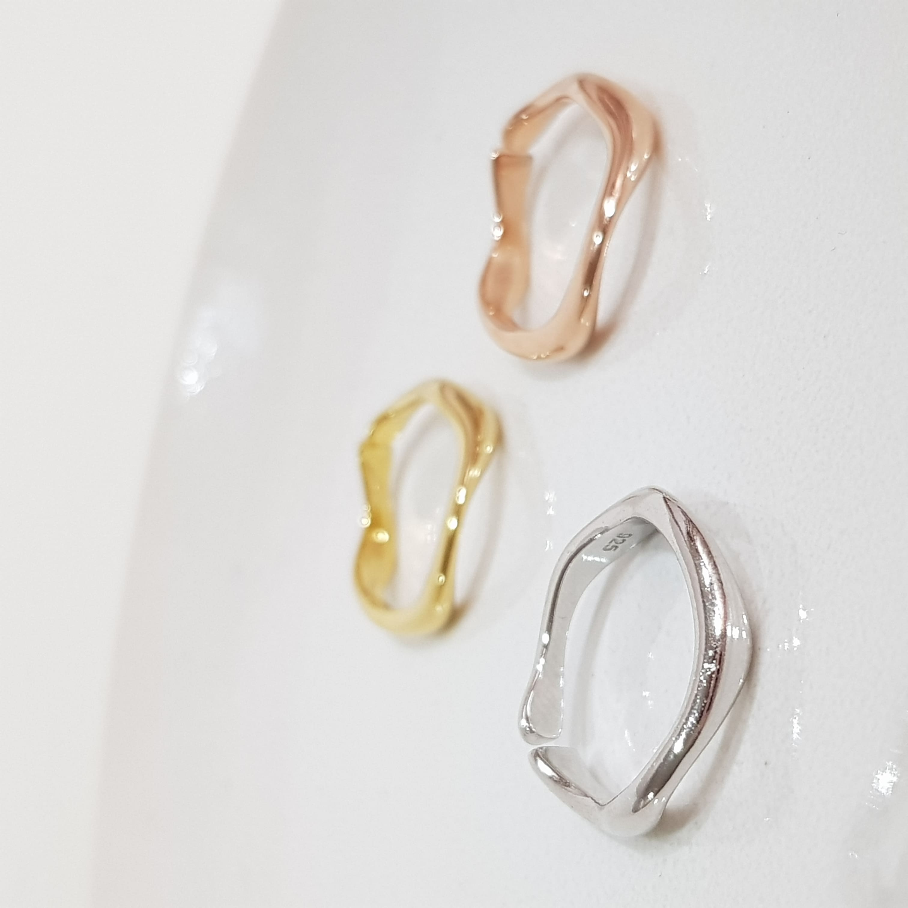 【G101】(925純銀戒指) 大波浪戒 2