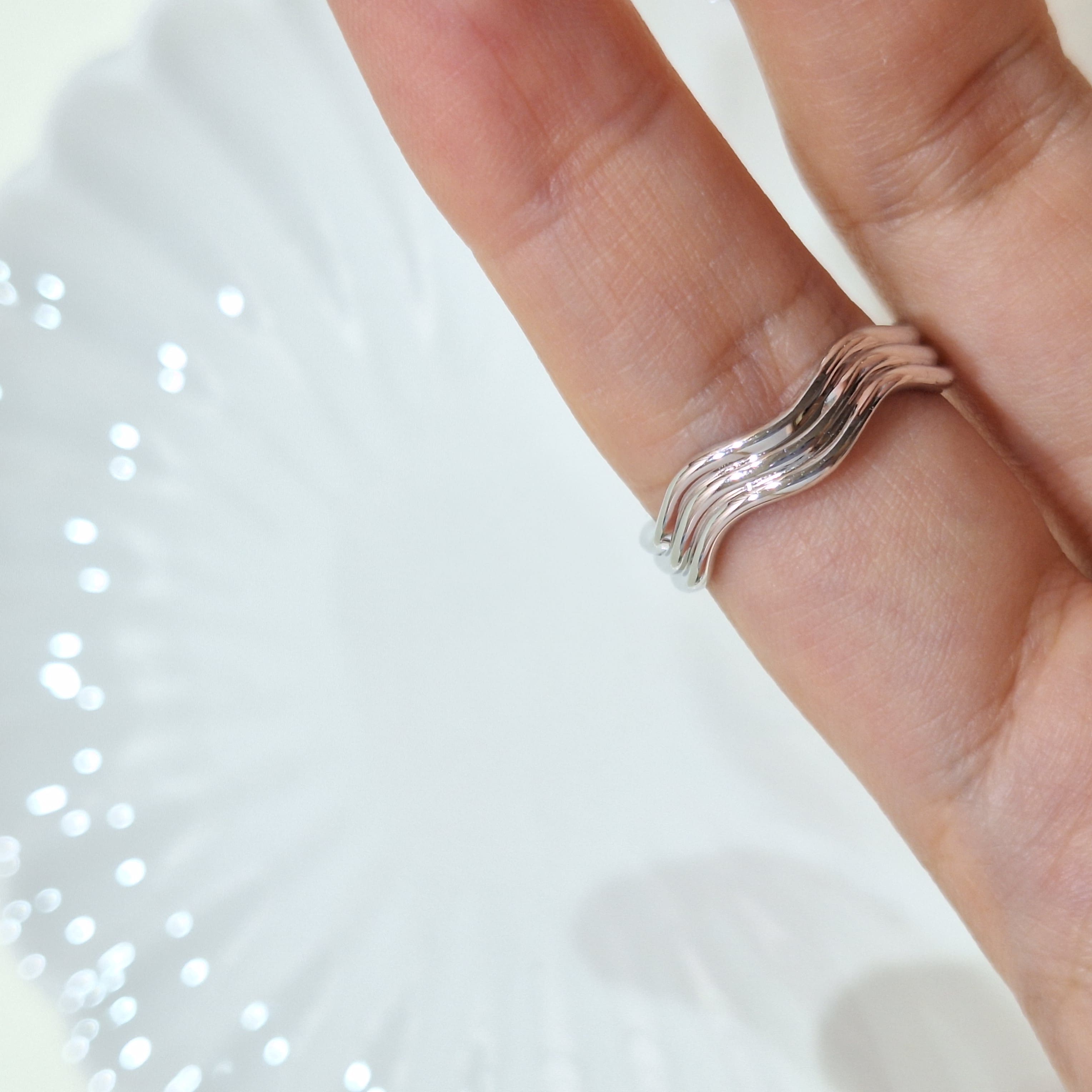 【G102】(925純銀戒指) 浪花戒 2