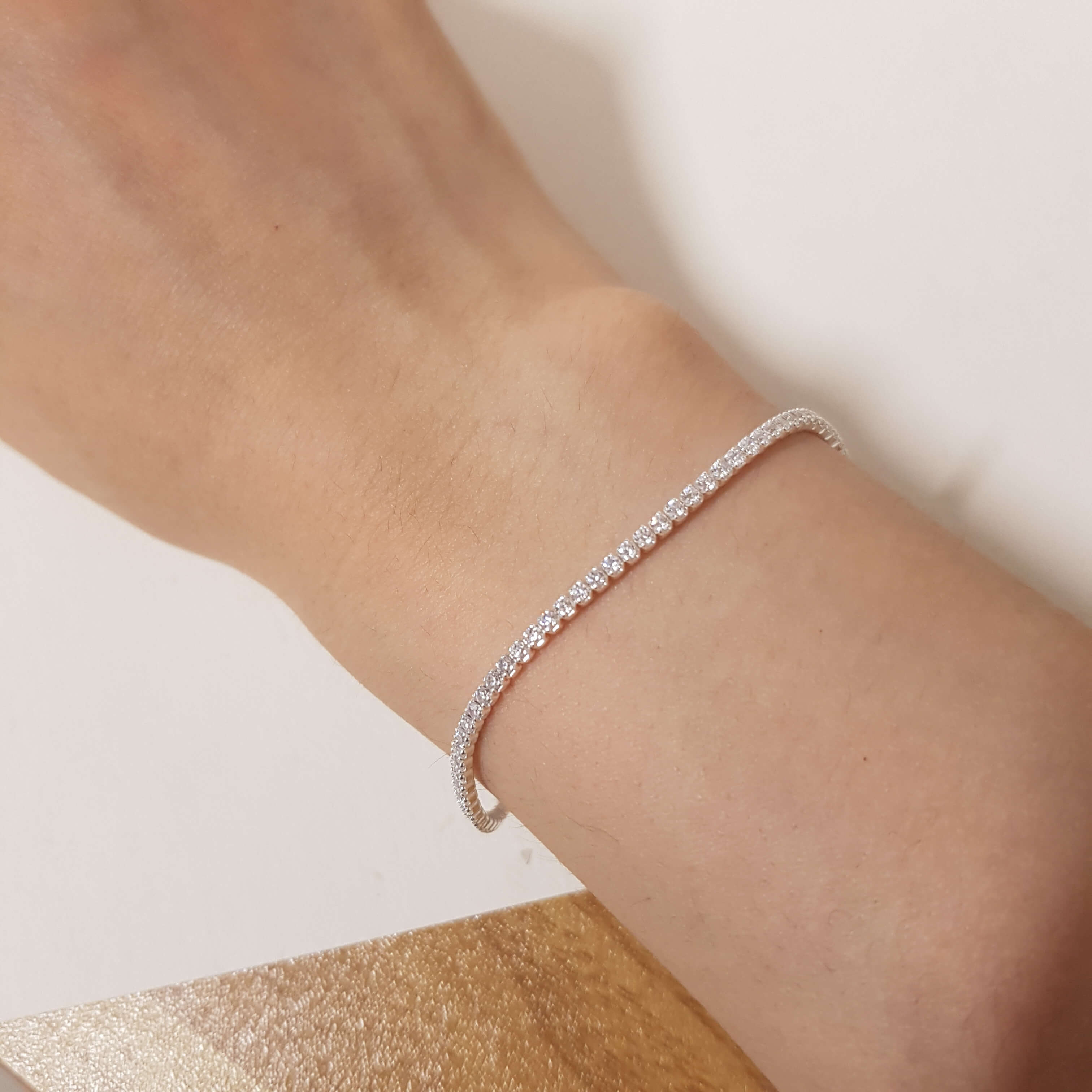 【I305】(925純銀手鍊) 閃閃發亮鍊 3