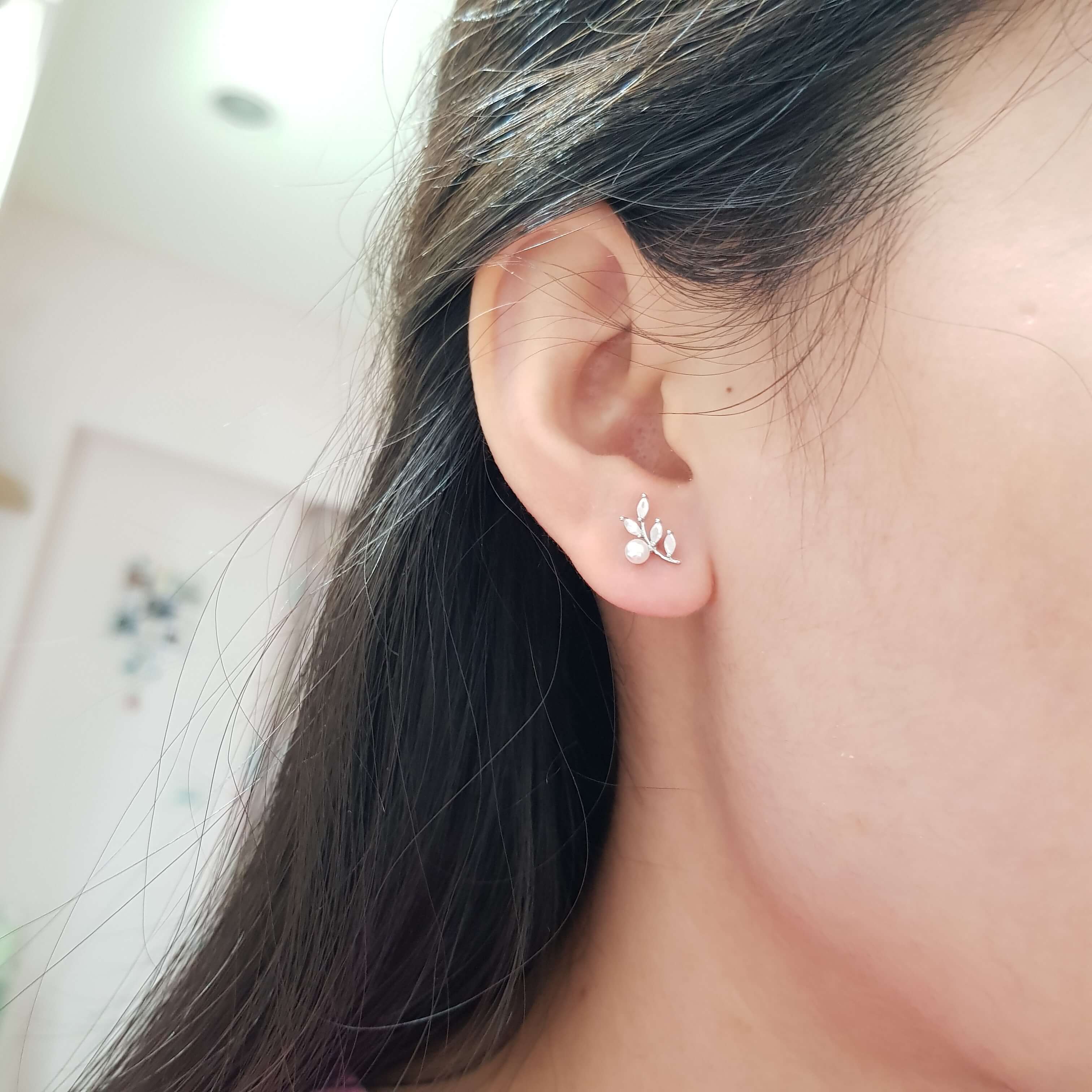 【J017】(925銀針耳環) 落淚 5