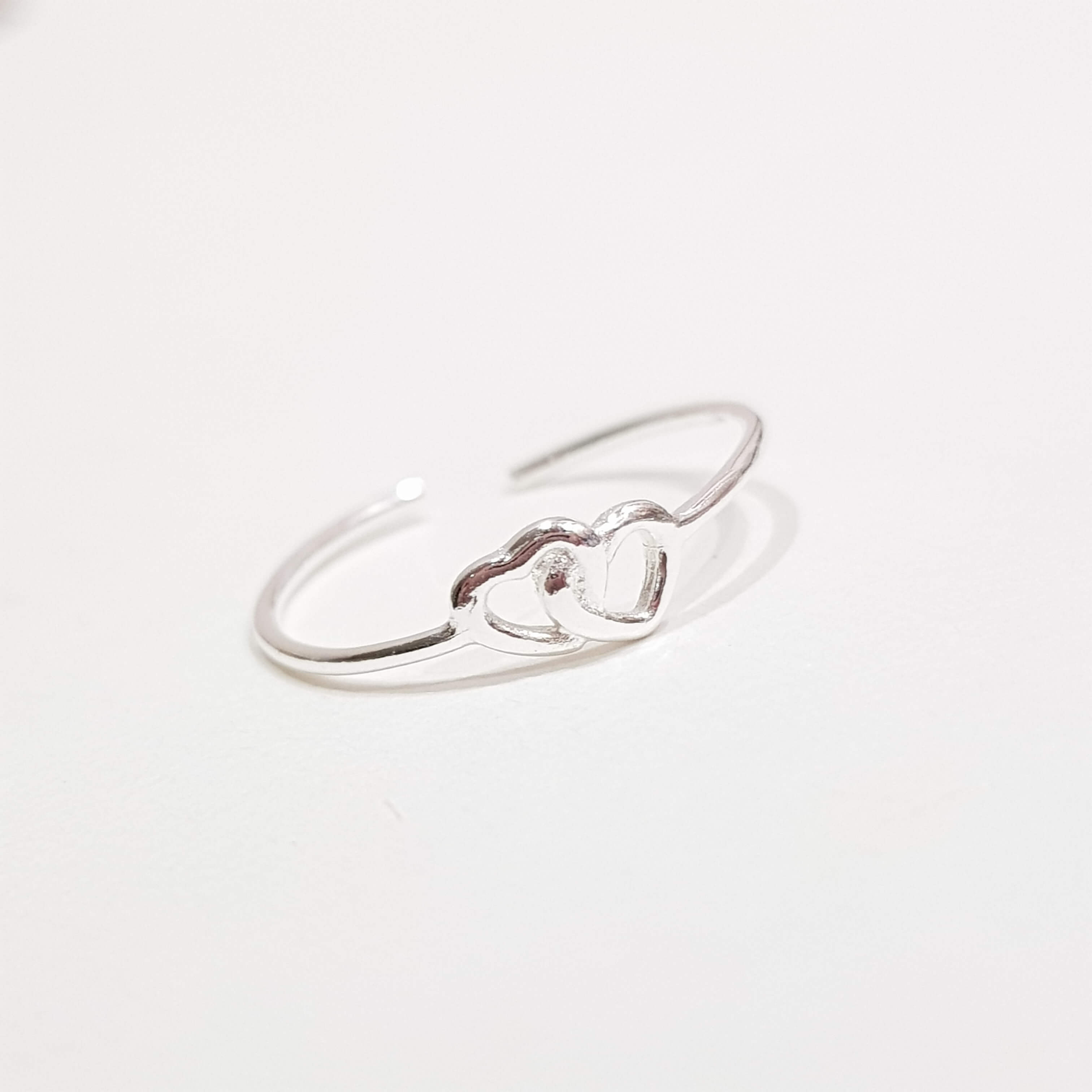 【L101】(925純銀戒指) 雙重愛戒