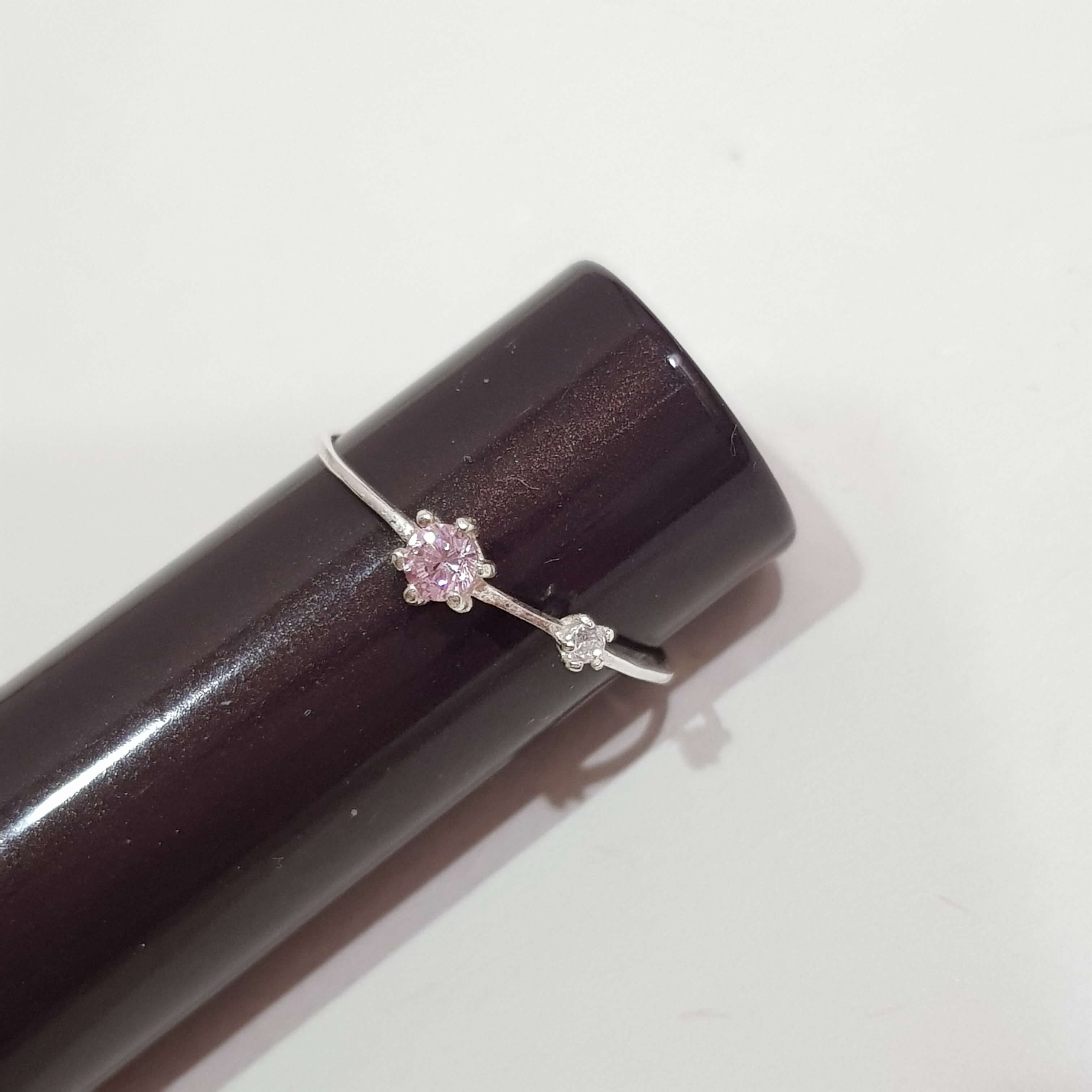 【L104】(925純銀戒指) 粉亮戒 2