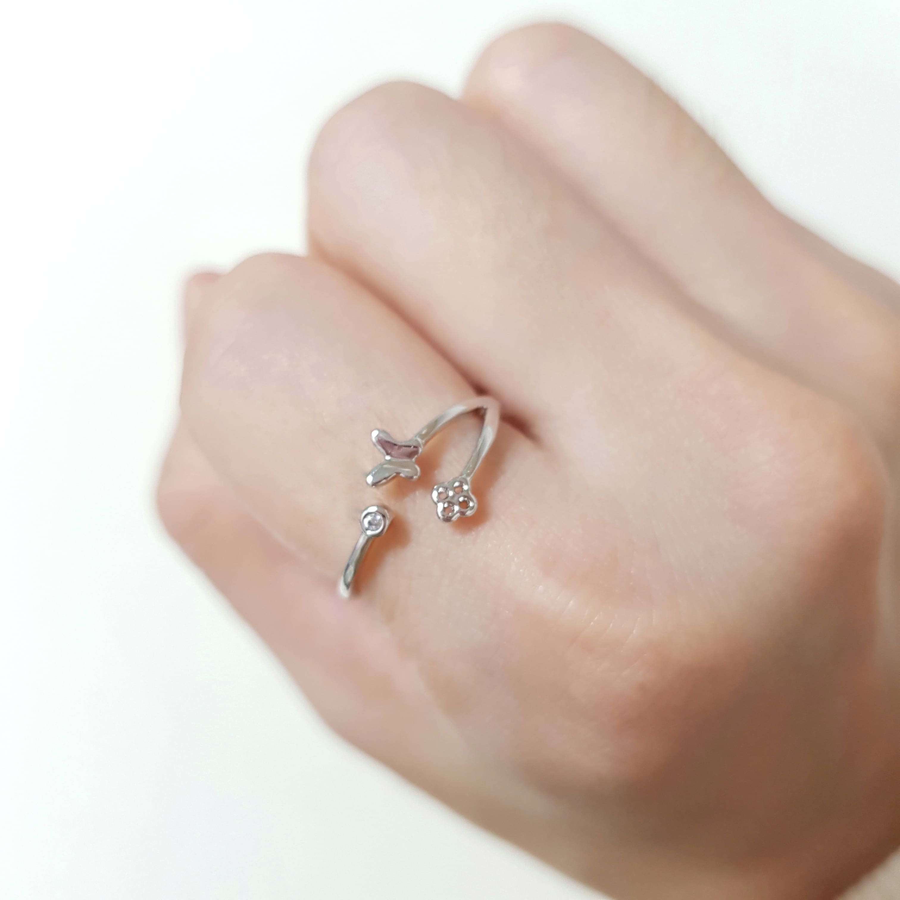 【M101】(戒指) 點點蝴蝶戒 2