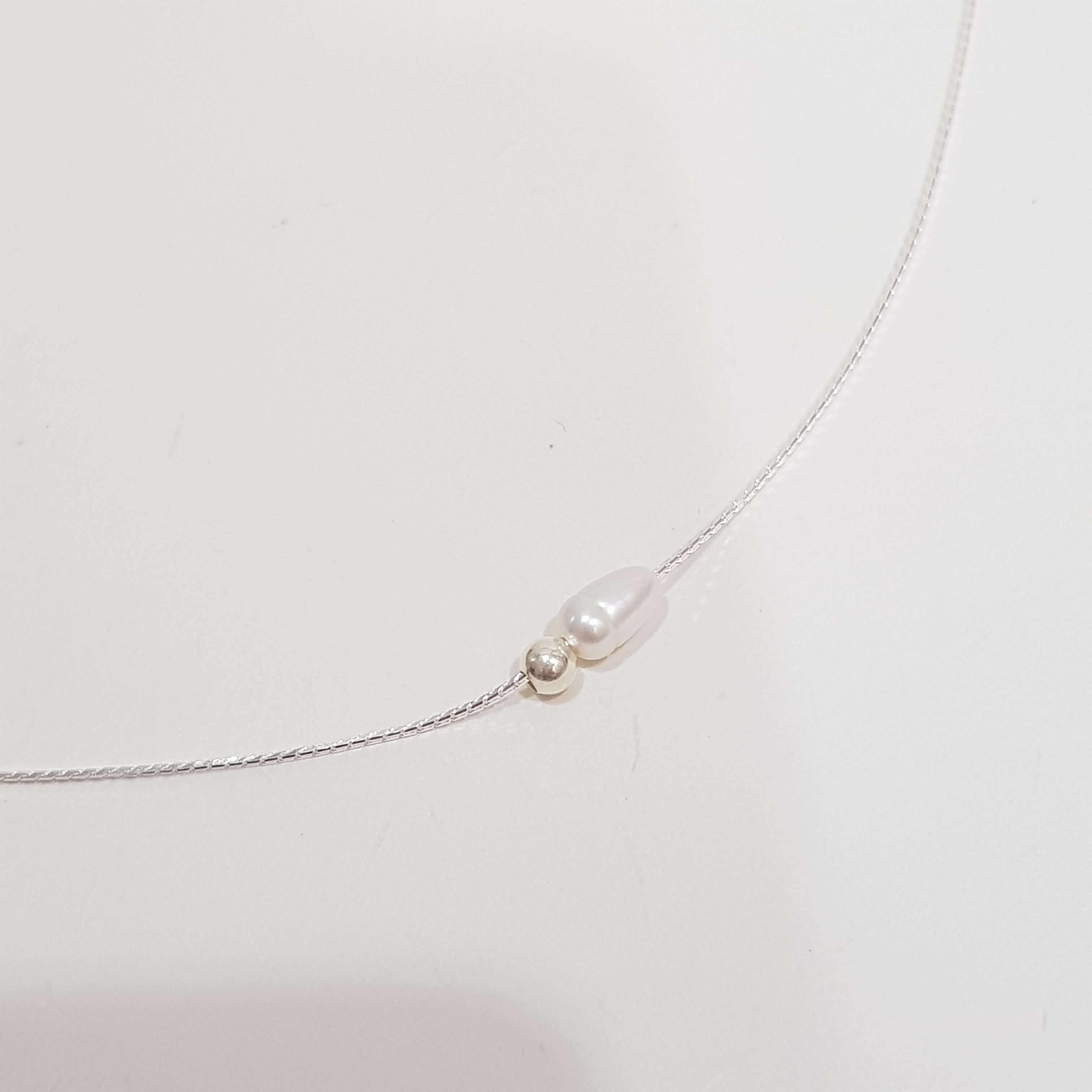 【P201】(925純銀項鍊) 氣質珠珠鍊