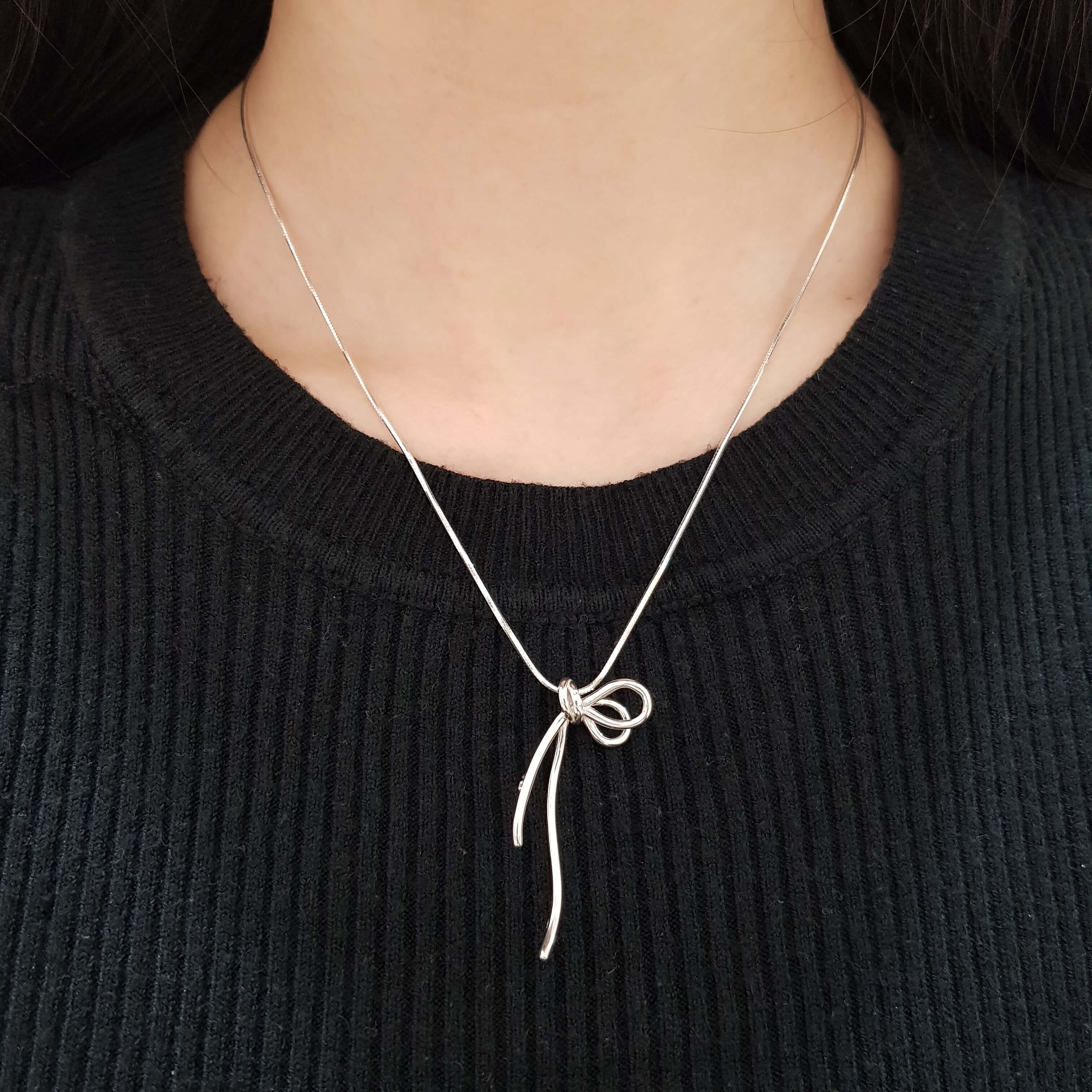 【P202】(925純銀項鍊) 打結鍊 5