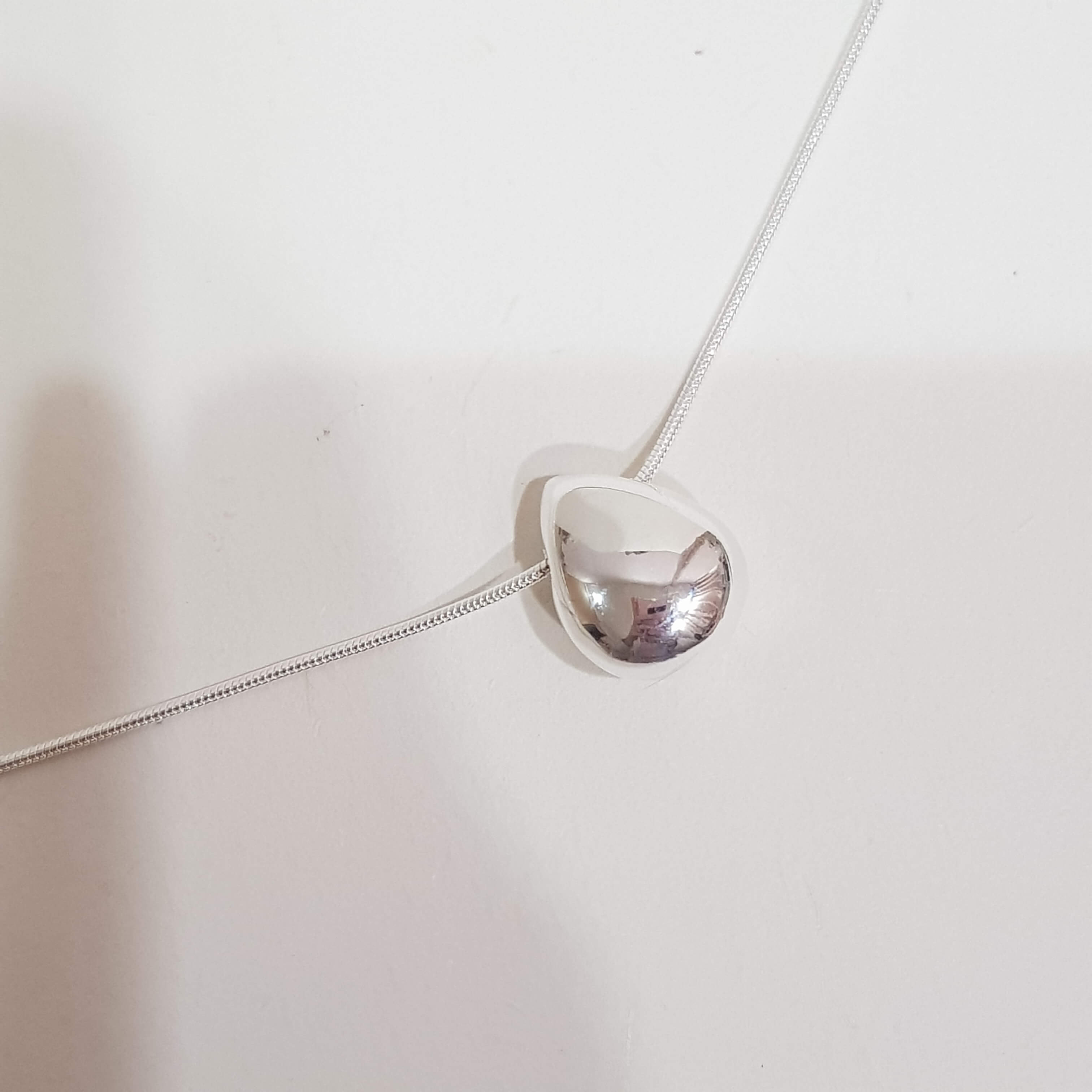 【P203】(925純銀項鍊) 大顆水滴鍊