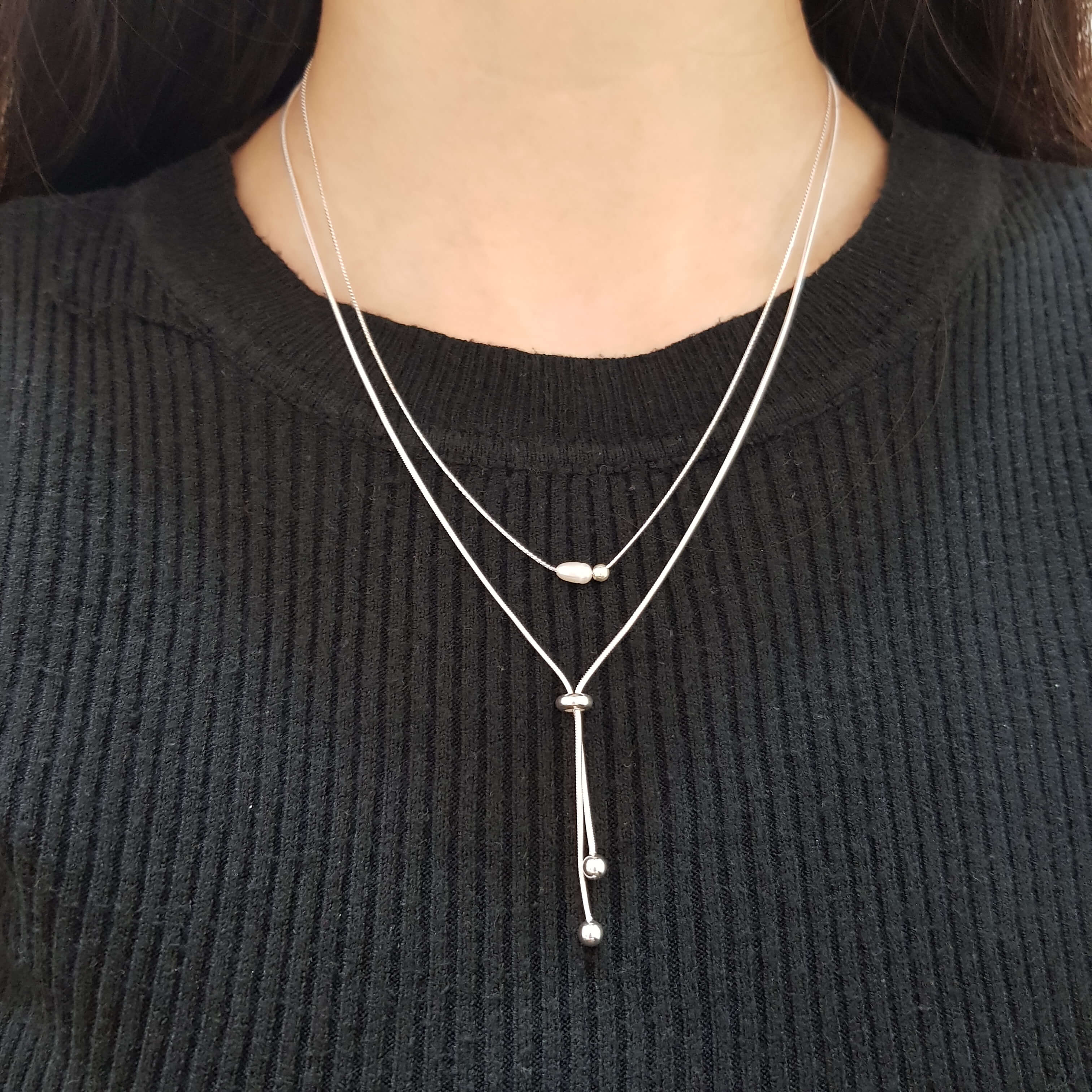 【P204】(925純銀項鍊) 兩條鍊 6