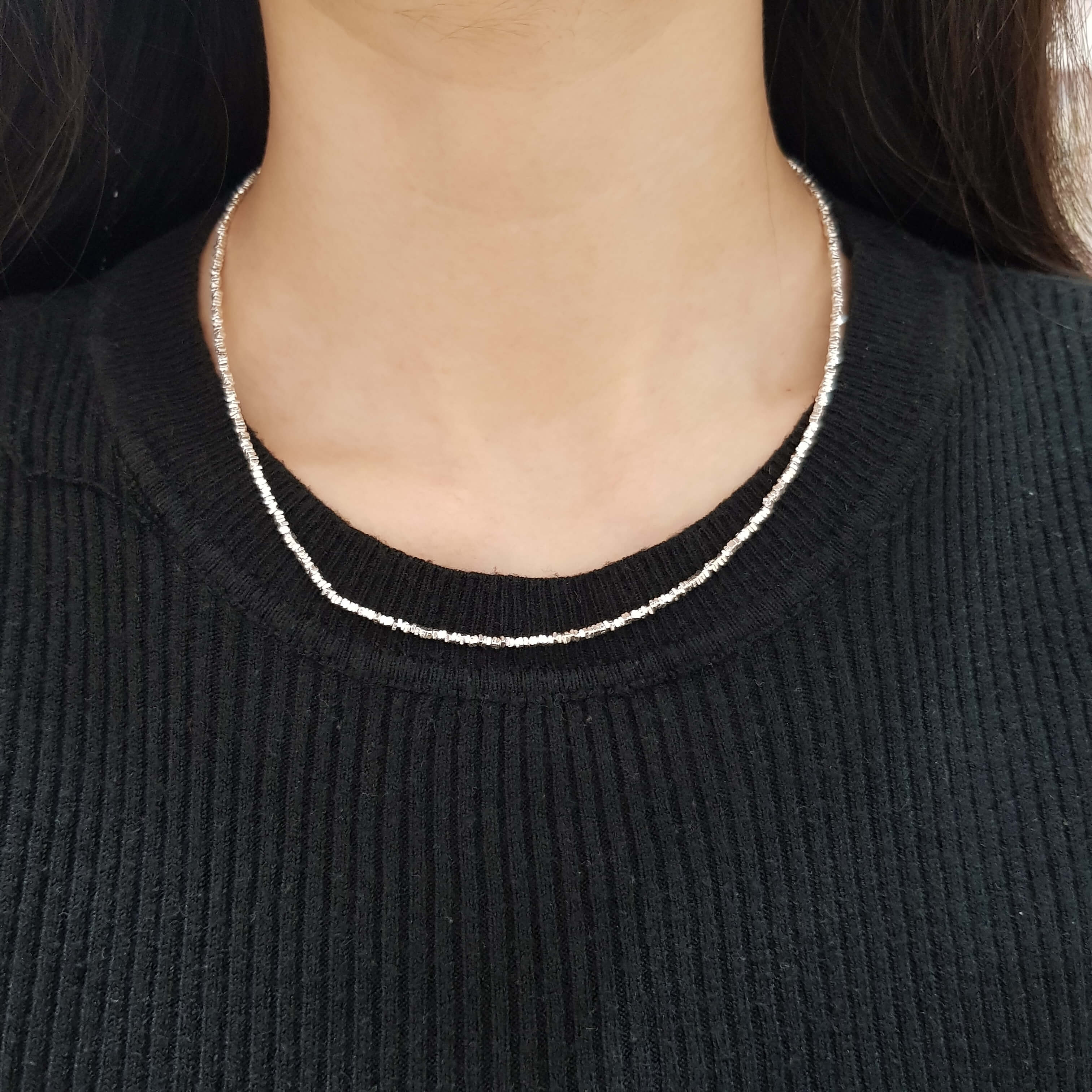 【P205】(925純銀項鍊) 團結鍊 5