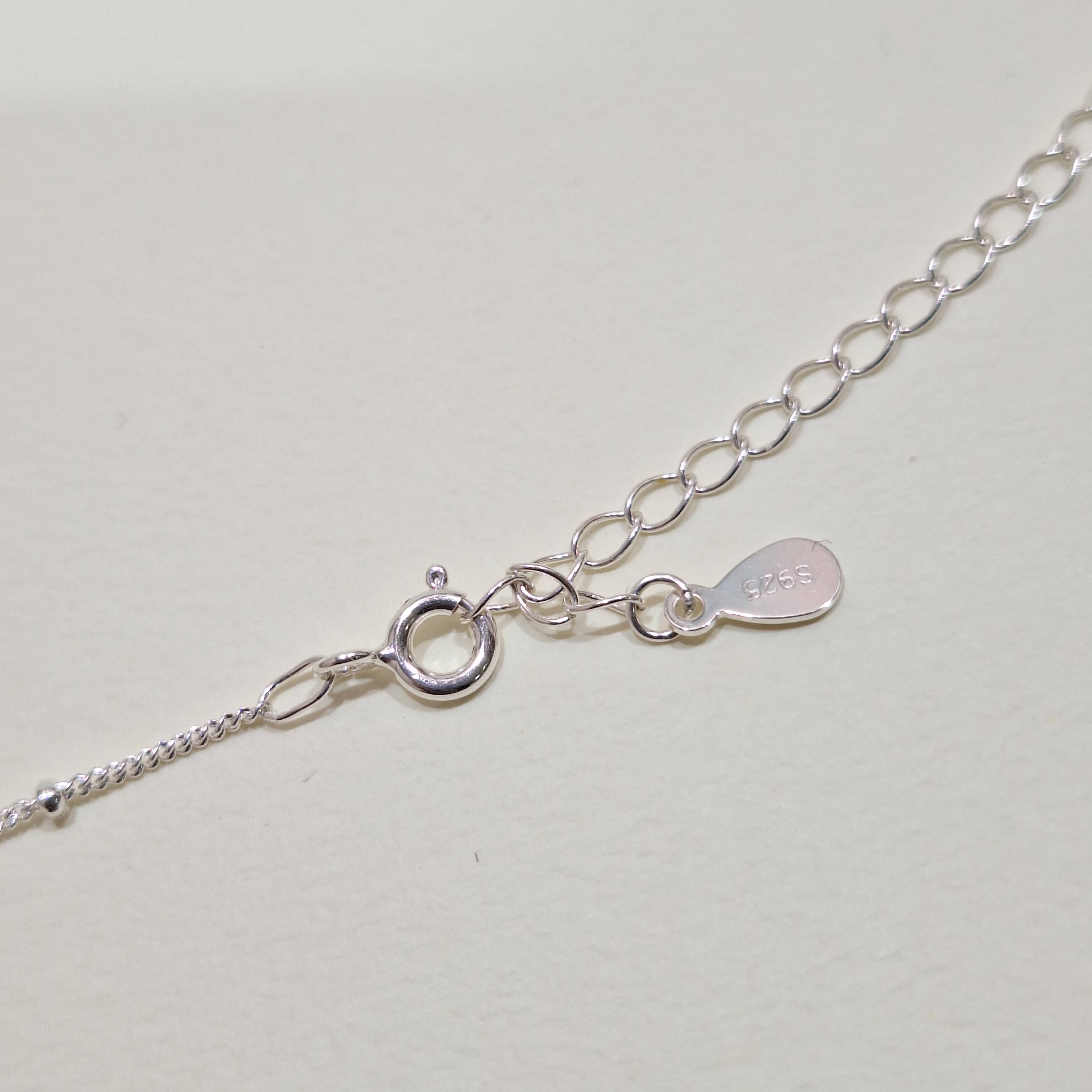 【P209】(925純銀項鍊) 鬱金香花鍊 3