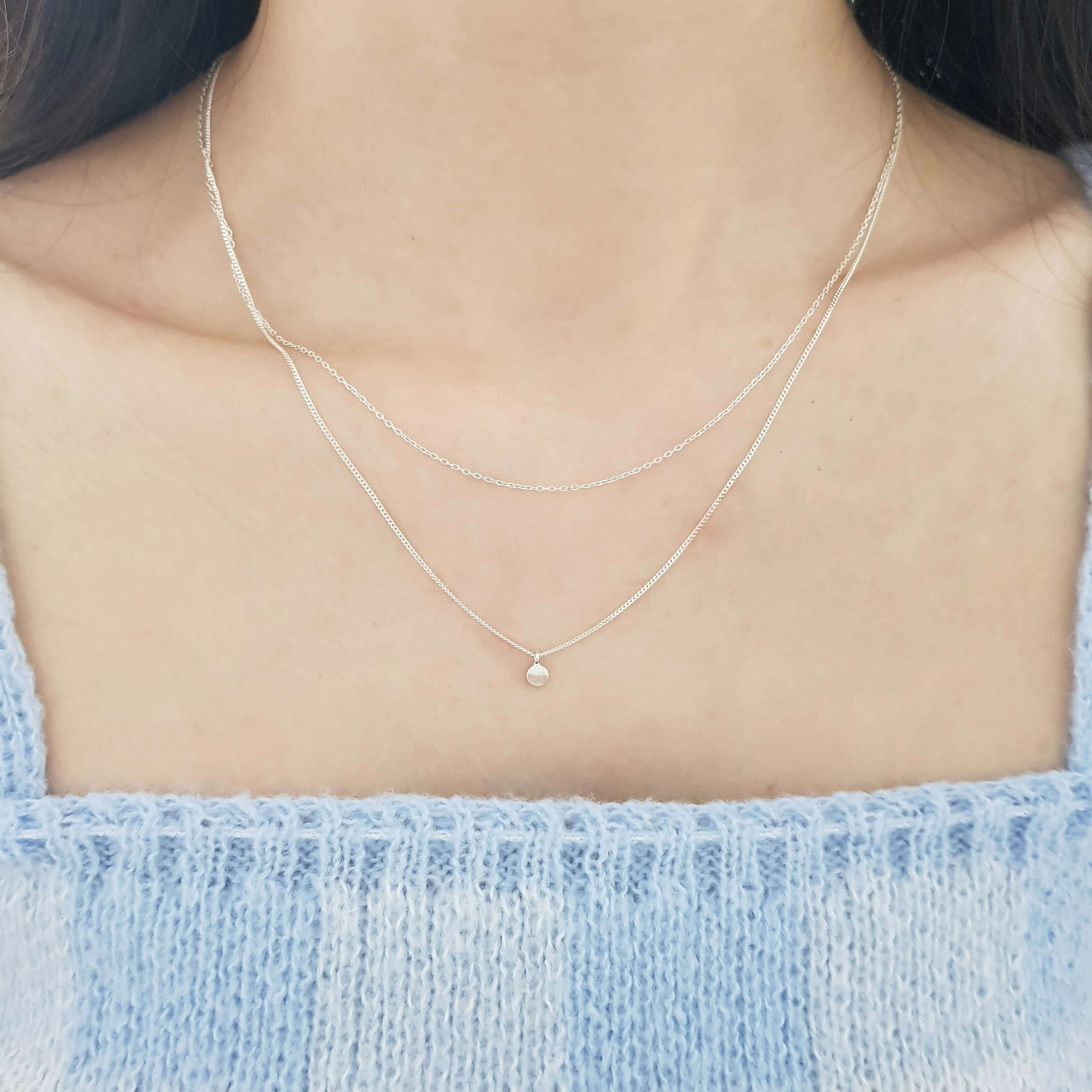 【T201】(925純銀項鍊) 小清新鍊 3