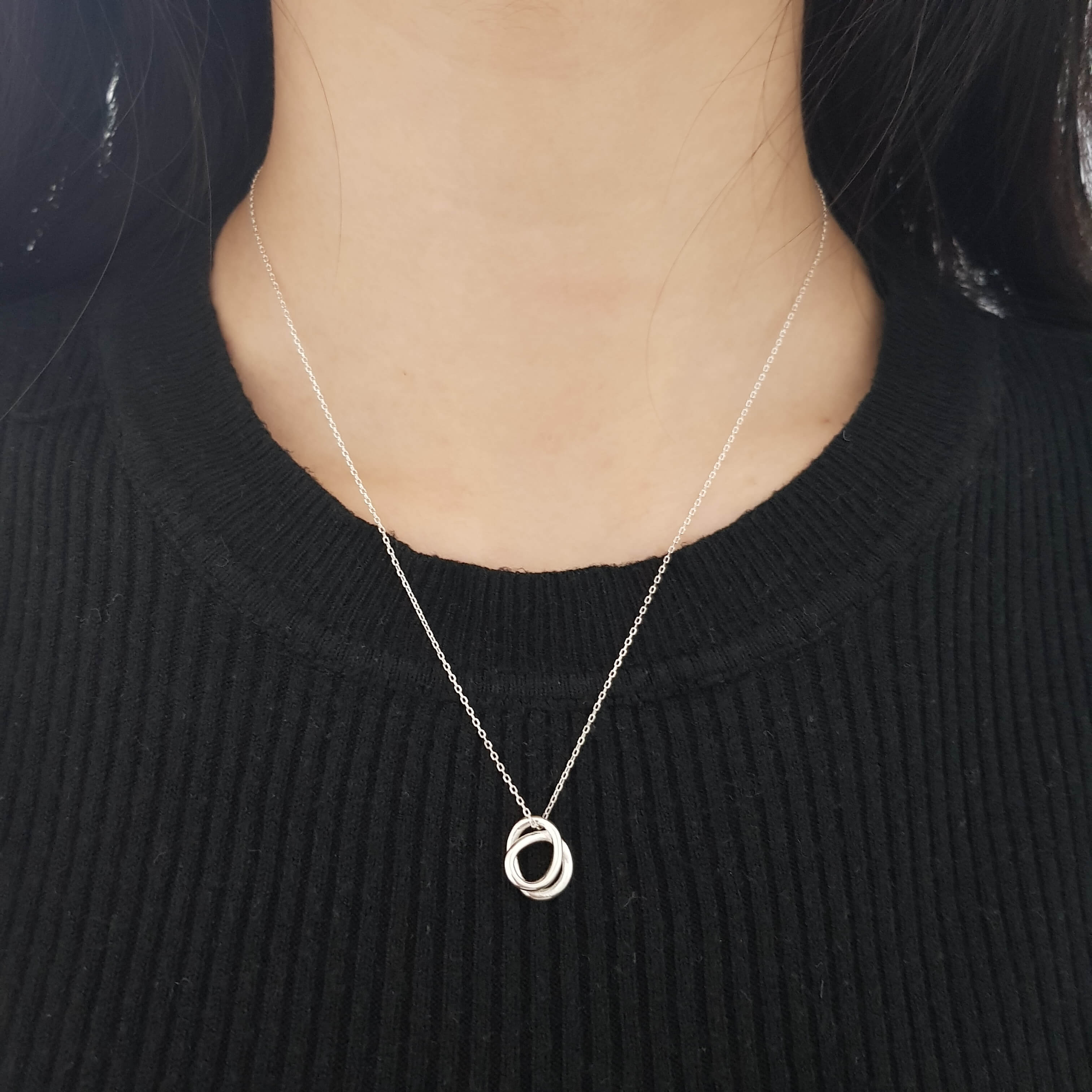 【T205】(925純銀項鍊) 圈圈圓圓鍊 4