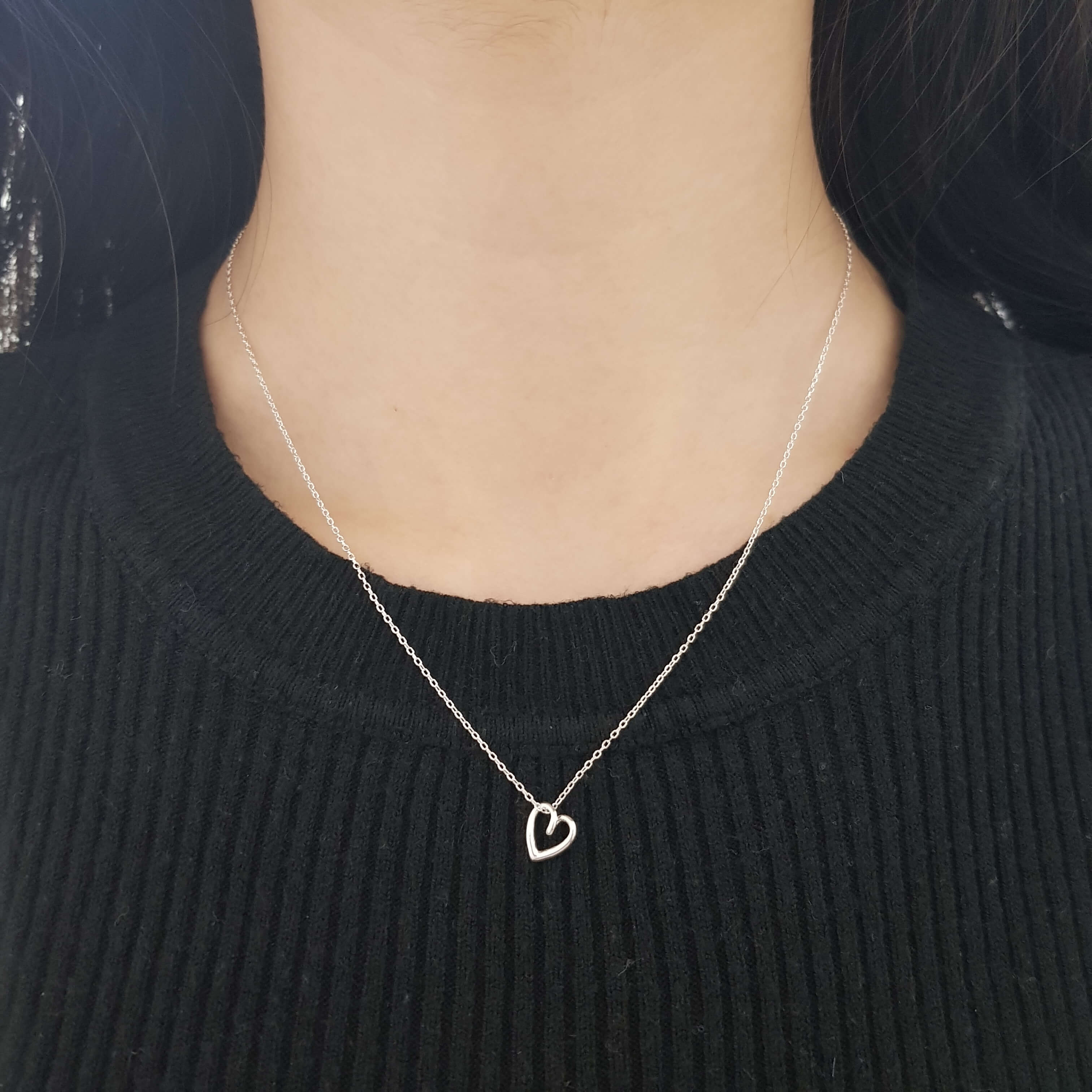 【T206】(925純銀項鍊) 純純的愛鍊 3