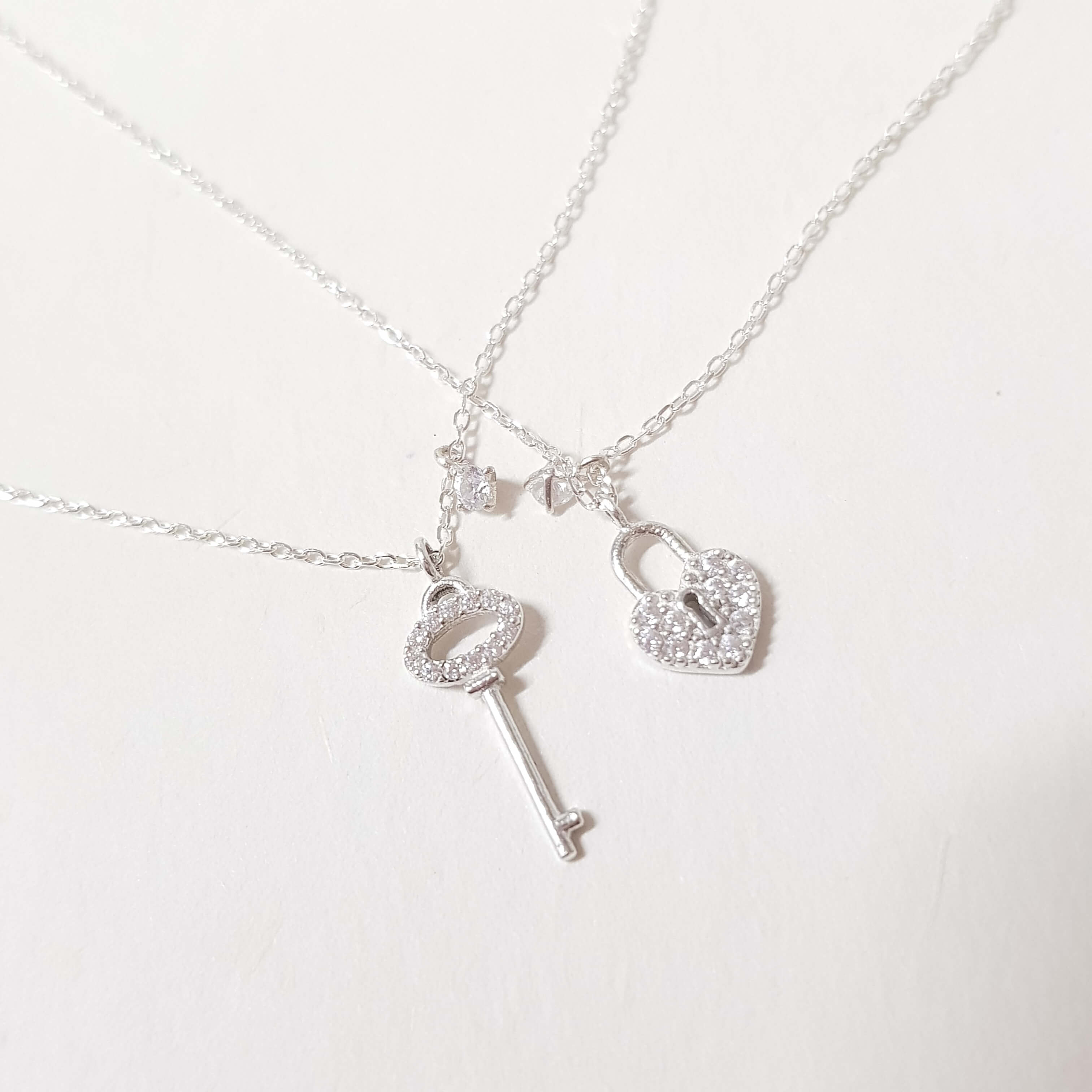 【T207】(925純銀項鍊) 鑰匙與鎖鍊