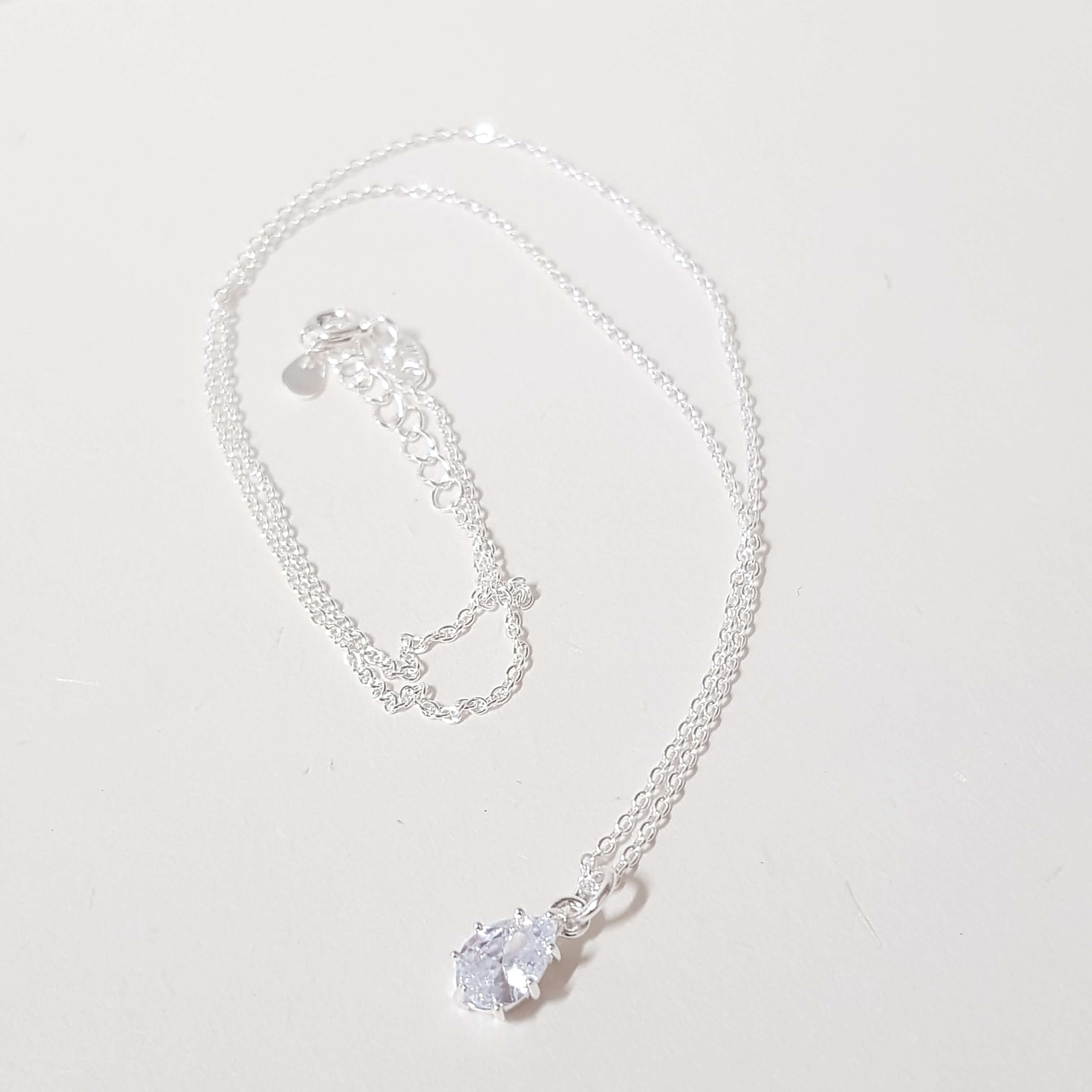 【W202】(925純銀項鍊) 水滴項鍊 3