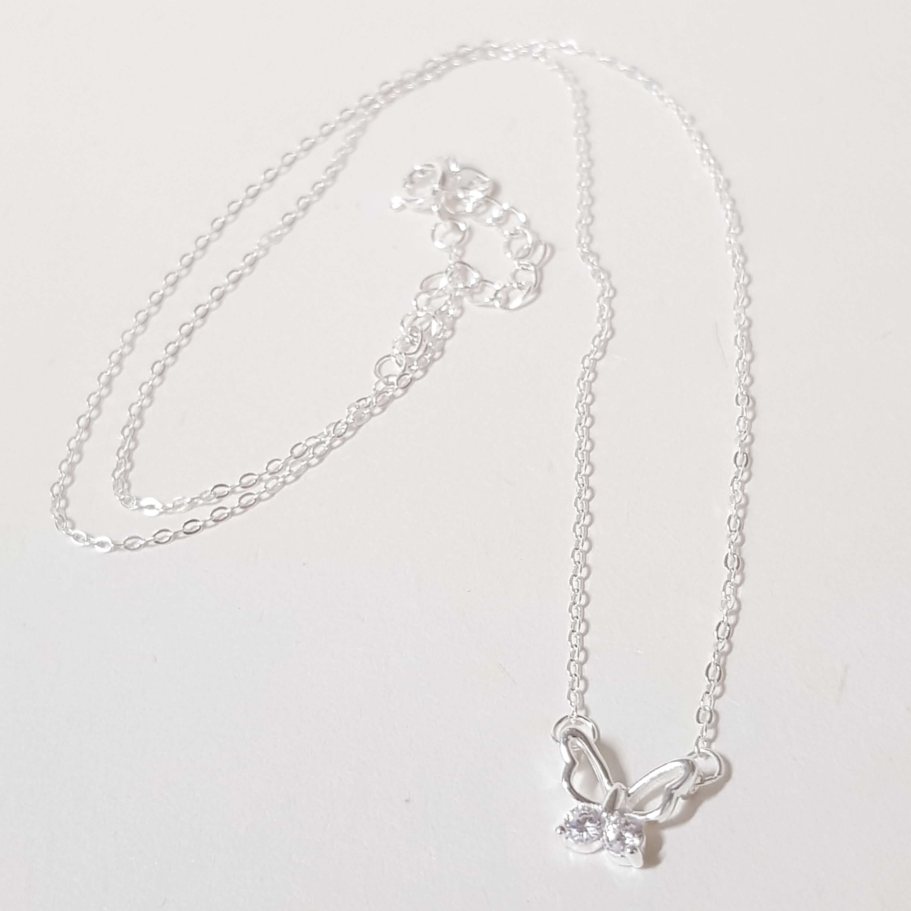 【W203】(925純銀項鍊) 小蝴蝶項鍊 4